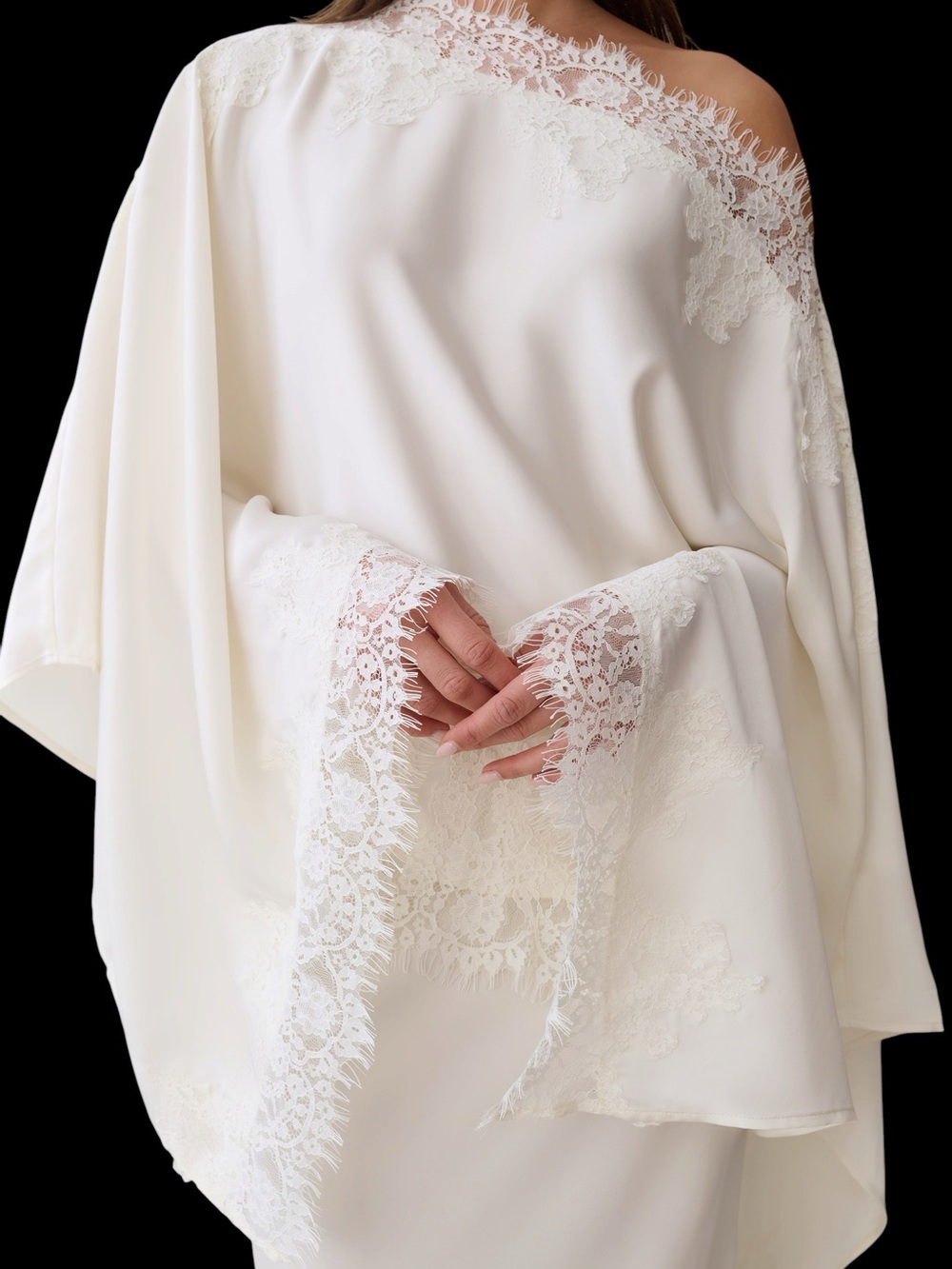 Few Moda o.p.t. Anita Top Ivory Lace Trim